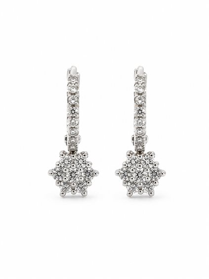 Earrings Recarlo Woman in Gold Diamante 0.21 Ct XB 697/040 - XB 697/040
